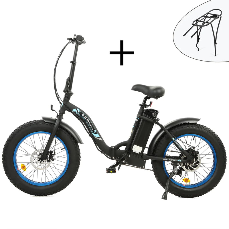 UL Certified-Ecotric 20inch Portable and Folding Fat Bike Model Dolphin