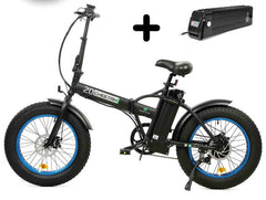 Ecotric 48V portable and folding fat ebike with LCD display -Long Battery Life