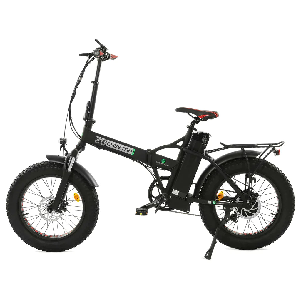 Ecotric 48V Fat Tire Portable and Folding Electric Bike with color LCD display