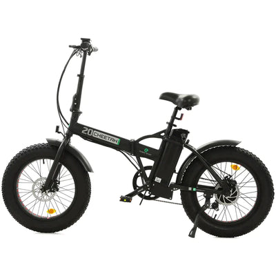 Ecotric 48V portable and folding fat ebike with LCD display -Long Battery Life